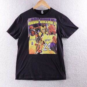 Kobe Bryant Los Angeles Lakers Graphic T Shirt Kids Size XL Black‎ Mamba NBA Y2k